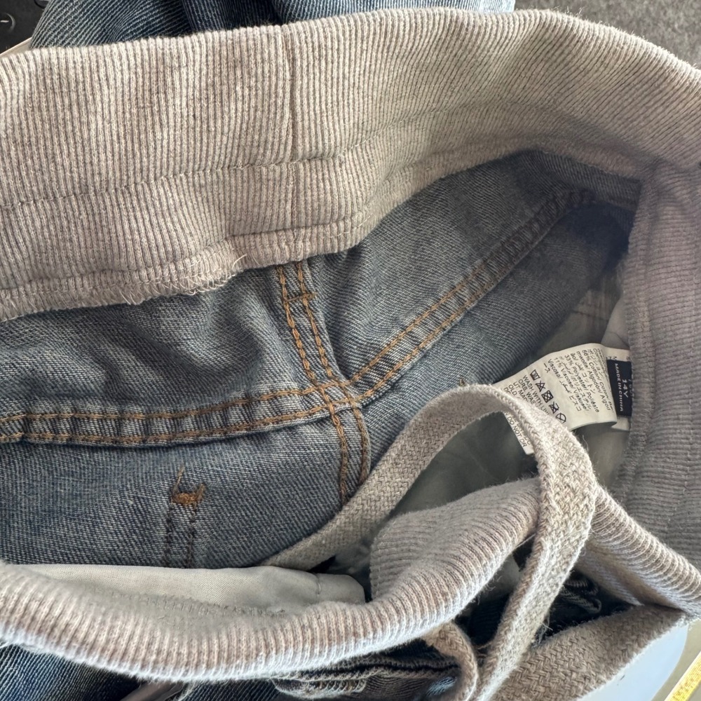 SHEIN Girls Wide Leg Distressed Denim Jeans Light Wash Drawstring Waist Size 14Y - Picture 6 of 10